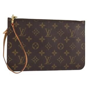 LOUIS VUITTON Monogram Neverfull MM Pouch Accessory Pouch LV Auth BA8740